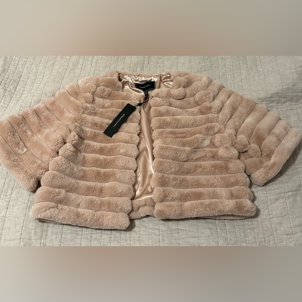 BCBGMaxAzria Teddy Jacket in Soft Pink